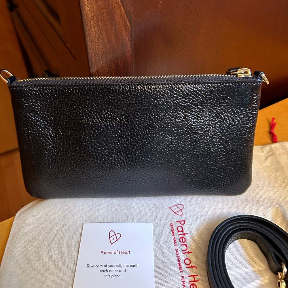 Patent of Heart Leather Crossbody Bag - Picture 2 of 8